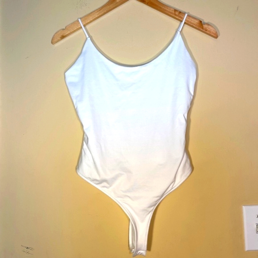 Reiss White Bodysuit Top